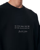 Butterfly Illusion Men's Oversized Black Sweatshirt (7)