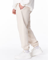 Jogger Beige Brodé Homme "Fell Better"