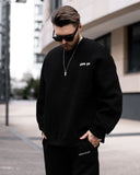 Fatima Martin Valen Designer Black Oversized Sweatshirt (2)