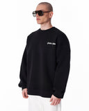 Fatima Martin Valen Designer Black Oversized Sweatshirt (7)