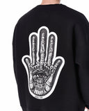 Fatima Martin Valen Designer Black Oversized Sweatshirt (9)