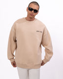 Fatima Martin Valen Designer Oversized Beige Sweatshirt (7)