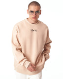 Ikigai Men's Oversized Martin Valen 3D Printed Beige Sweatshirt (7)