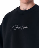 Signatura Martin Valen 3D Printed Oversized Black Sweatshirt (11)