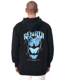 Rebirth Blue 3D Printed Oversized Black Hoodie (2)