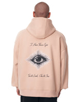 Hoodie Oversize Beige Homme Third Eye Personnalisé