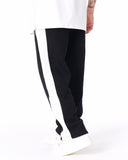 Street Style Black Sweatpants With White Stripes (7)