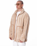 HOTS Martin Valen Men's Beige Plush Cardigan (7)