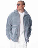 HOTS Martin Valen Men's Gray Plush Cardigan (10)