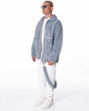 HOTS Martin Valen Men's Gray Plush Cardigan (4)