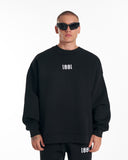 1881 Designer 3D Embroidery Oversized Black Sweatshirt Tracksuit (3)