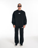 1881 Designer 3D Embroidery Oversized Black Sweatshirt Tracksuit (2)
