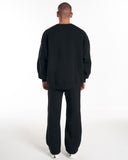 1881 Designer 3D Embroidery Oversized Black Sweatshirt Tracksuit (8)