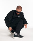 1881 Designer 3D Embroidery Oversized Black Sweatshirt Tracksuit (10)