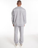 Designer Oversized Gray Sweatshirt Tracksuit Set (7)