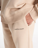 Designer Oversized Beige Sweatshirt Tracksuit Set (9)