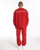 Designer Oversized Red Sweatshirt Tracksuit Set (10)