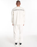 Designer Oversized White Sweatshirt Tracksuit Set (7)