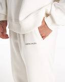 Designer Oversized White Sweatshirt Tracksuit Set (8)