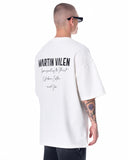 ‘’Slogan’’ Men’s Oversized Printed Designer T-shirt in White (5)