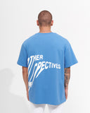 ‘’Perspective’’ Men’s Oversized Puff Printed Designer T-shirt in Blue (7)