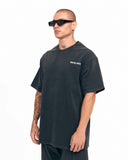 Men's Oversized Acid Washed Vintage 3D Printed Black T-shirt (2)