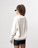 Martin Valen Women's Oversized Round-Neck White Sweatshirt (3)