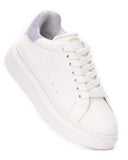 V-Harmony Women's White Shoes with Purple Heel Tab (4)