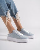 Node High Street Women's Denim Blue Sneakers Suede Edition (6)