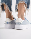 Node High Street Women's Denim Blue Sneakers Suede Edition (9)