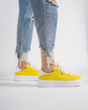 Node High Street Women's Yellow Sneakers Suede Edition (9)