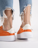 Node High Street Women's Orange Sneakers Suede Edition (7)
