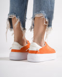 Node High Street Women's Orange Sneakers Suede Edition (10)