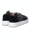 Urban Casual Lizard Pattern Black Leather Sneakers (3)