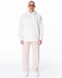 Unyieldingness Oversized Baggy Cream Sweatpants (2)
