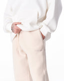 Unyieldingness Oversized Baggy Cream Sweatpants (9)