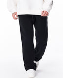 Unyieldingness Oversized Baggy Black Sweatpants (4)
