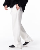 Unyieldingness Oversized Baggy White Sweatpants (7)