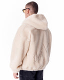 Beige Plush Zipper Hoodie with 3D Embroidery (6)