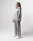 Rumi 3D Printed Oversized Gray Hoodie Jogger Set (3)