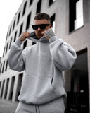 Rumi 3D Printed Oversized Gray Hoodie Tracksuit (6)