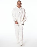 Survêtement Blanc Oversize Rumi avec Hoodie et Impression 3D