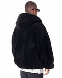 Black Plush Zipper Hoodie with 3D Embroidery (9)