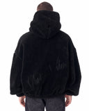 Black Plush Hoodie With Embroidery Print (8)