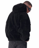 Black Plush Hoodie With Embroidery Print (6)