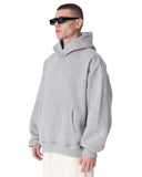 Minimalist Sleeve Printed Gray Oversized Hoodie (6)
