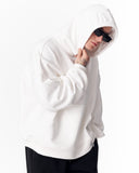 Puff Hood Oversized White Hoodie (7)