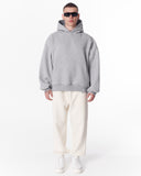 Puff Hood Oversized Gray Hoodie (8)