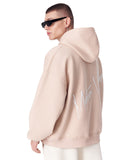 Back Embroidery Oversized Beige Hoodie (7)