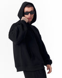 Back Embroidery Oversized Black Hoodie (3)